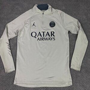 Nike Jordan Paris Saint Germain Training Top Shirt Jacket Qatar Men's Medium